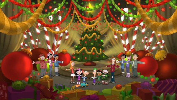 christmas pictures phineas and ferb