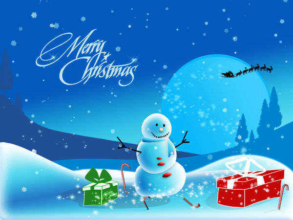 merry christmas picture to draw snowman