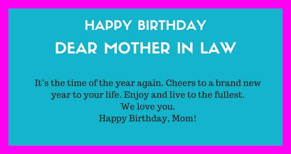 happy birthday dear mother in law