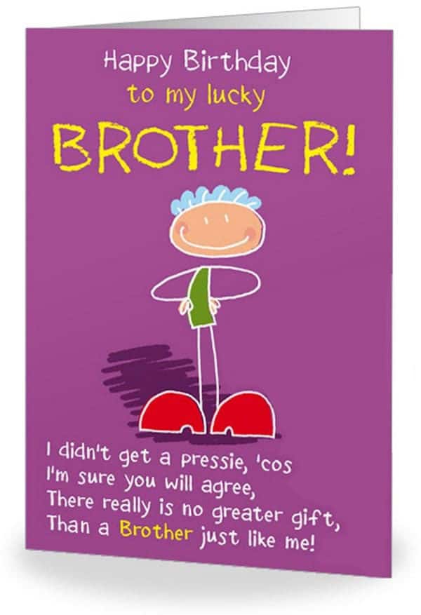 Funny Birthday Wishes For A Brother