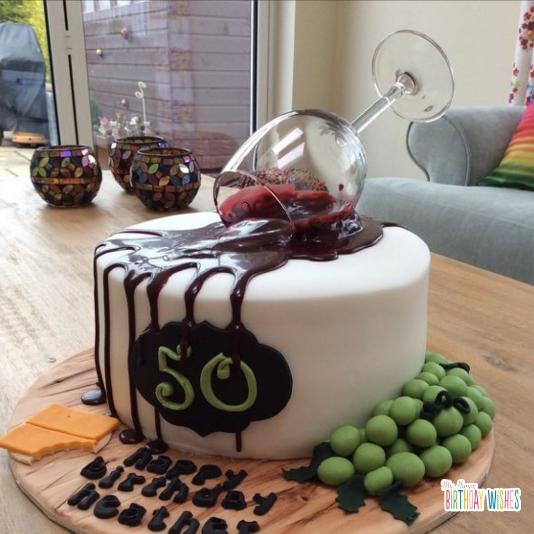 Happy 50th Birthday Cake Edinburgh... - Licks Cake Design | Facebook