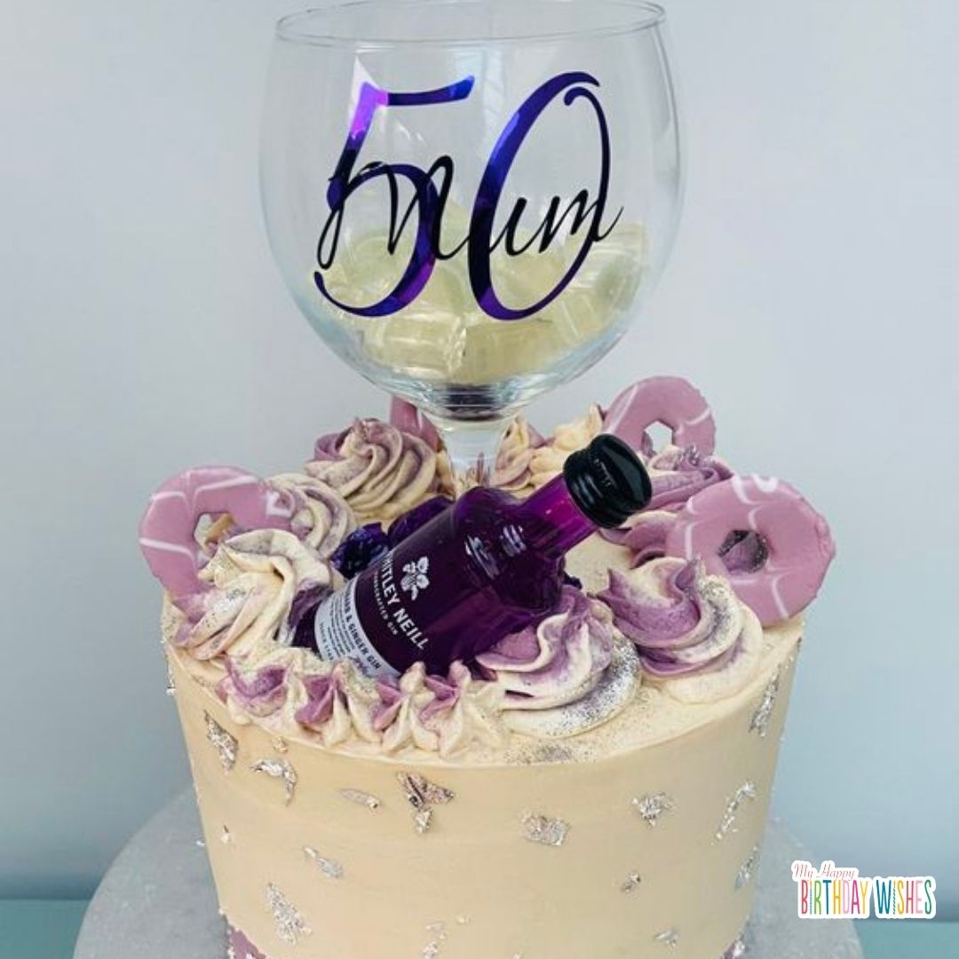 50th Birthday Cake (3 Tier Flower Design) | Help Me Bake