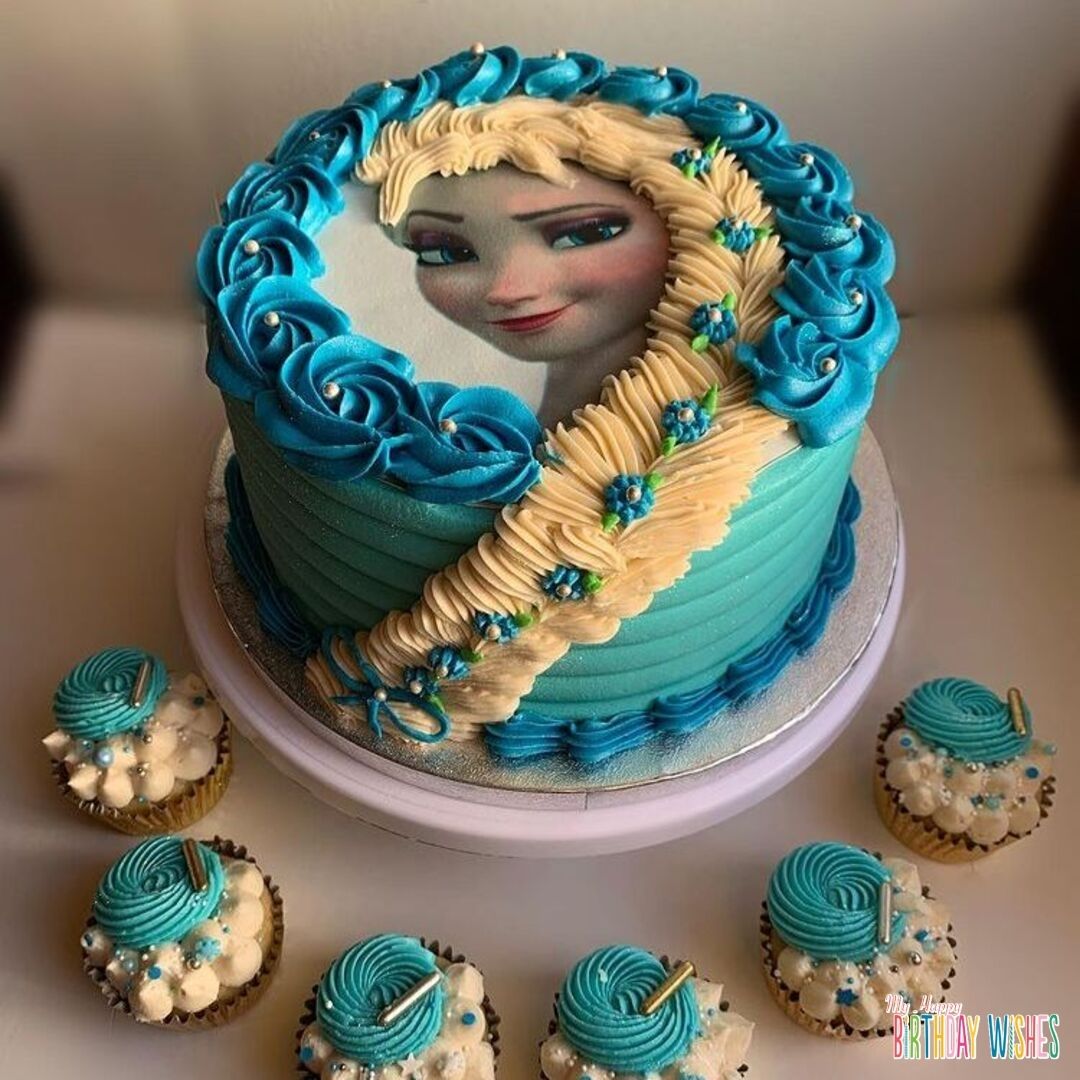 Buy Online Frozen Elsa Birthday Cake | Order Now | Online Cake Delivery |  Order For Quick Delivery | The French Cake Company