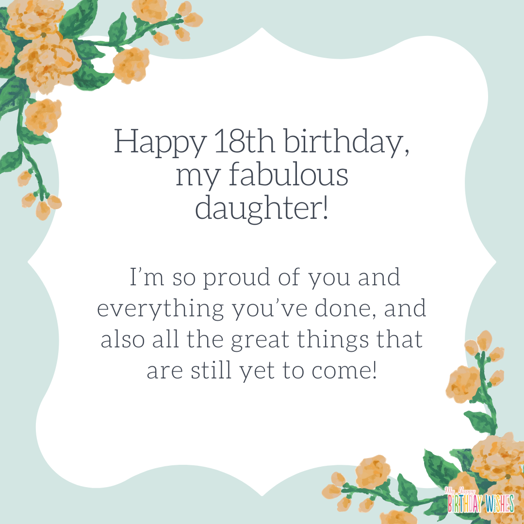 18th birthday quotes for daughter