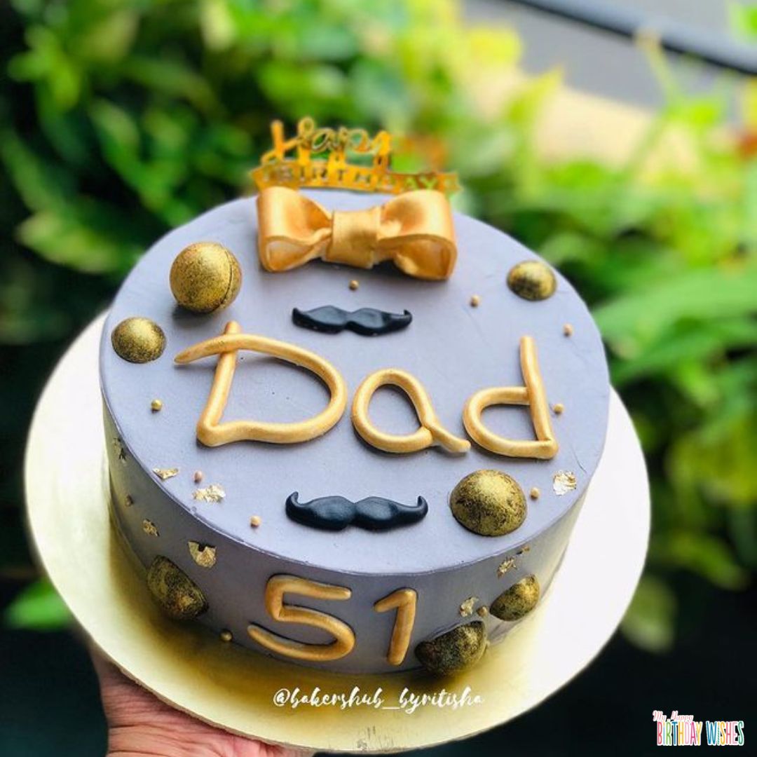 Dad circle birthday cake - Decorated Cake by The One Who - CakesDecor